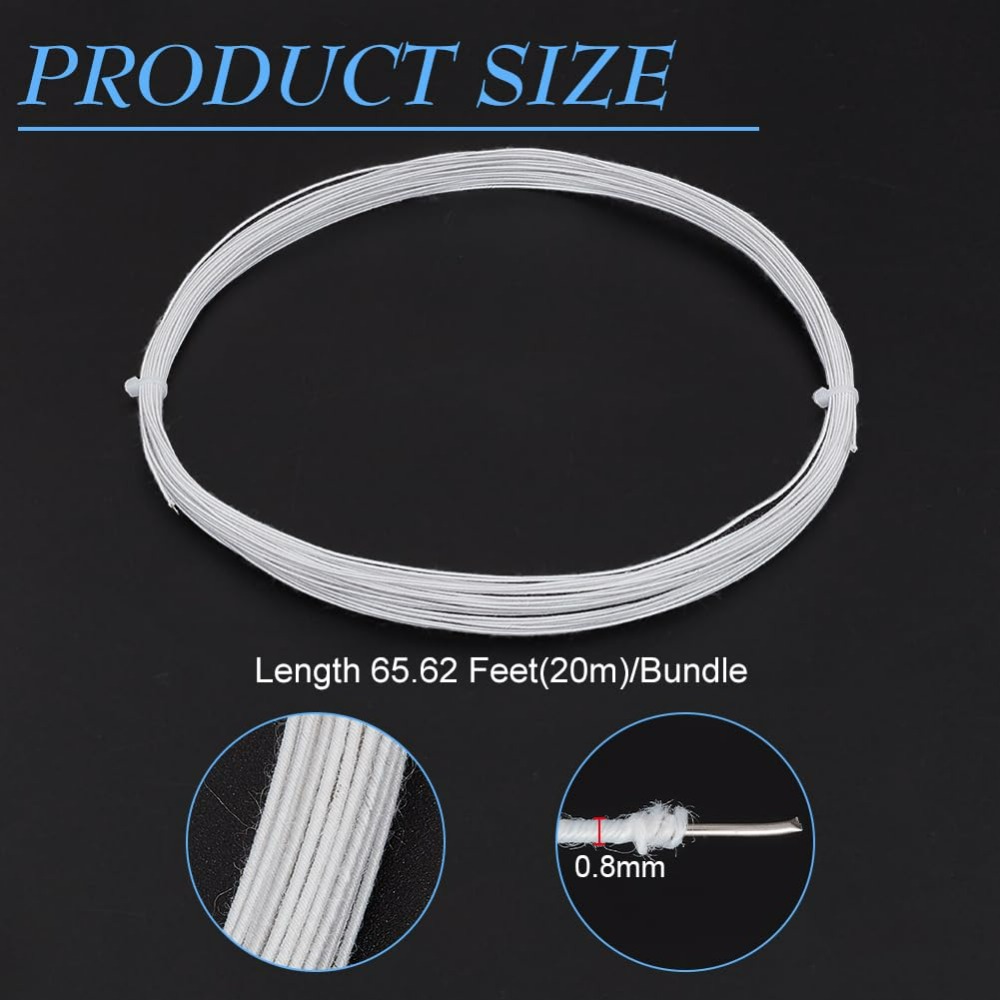 21.8 Yards White Floral Wires  - Wire Stem Florist recension och pris