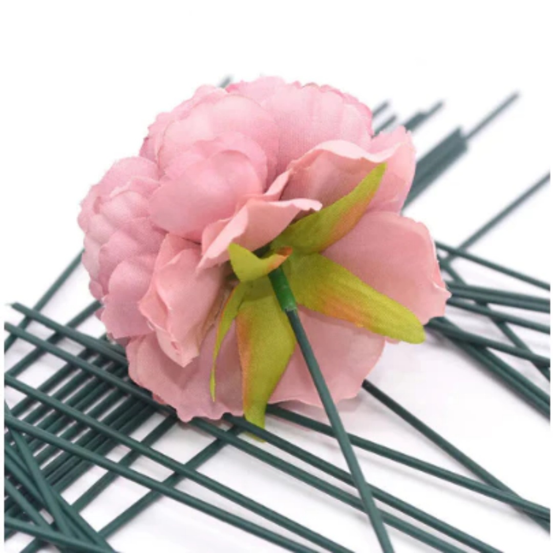 50pcs Green Floral Wire Stems  - Wire Stem Florist recension och pris