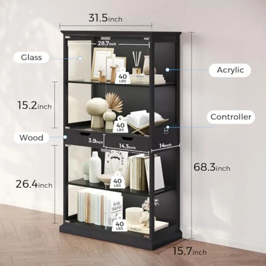 Display Cabinet with Glass Doo - B&J Florist Supply Nyc recension och pris