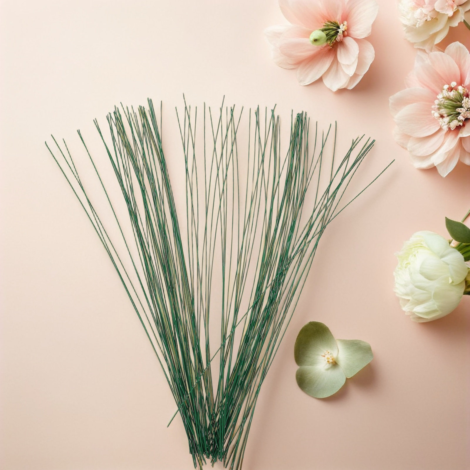 100Pcs Floral Stem Wire Green  - Wire Stem Florist recension och pris