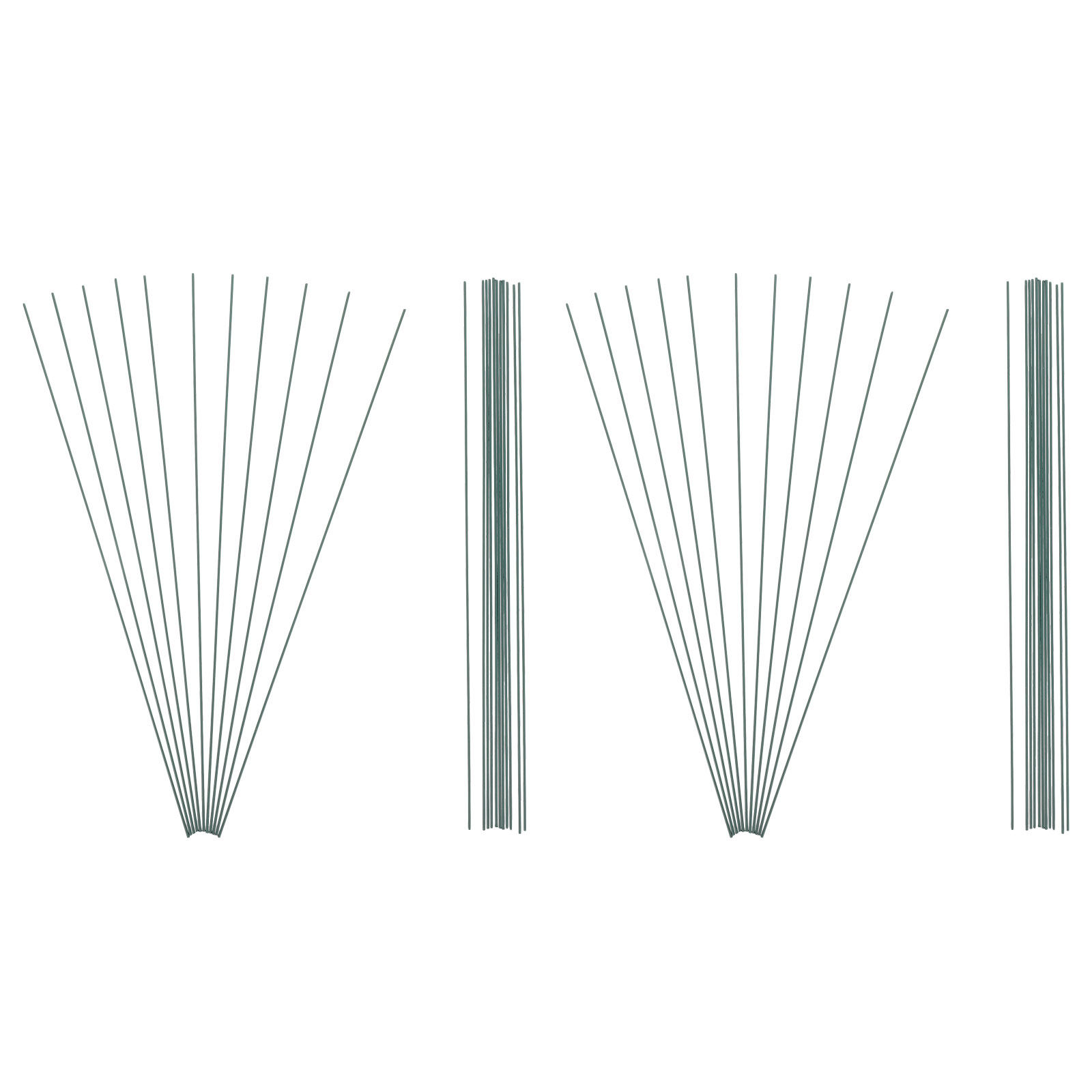 180Pcs 40Cm Green Floral Stem  - Wire Stem Florist recension och pris