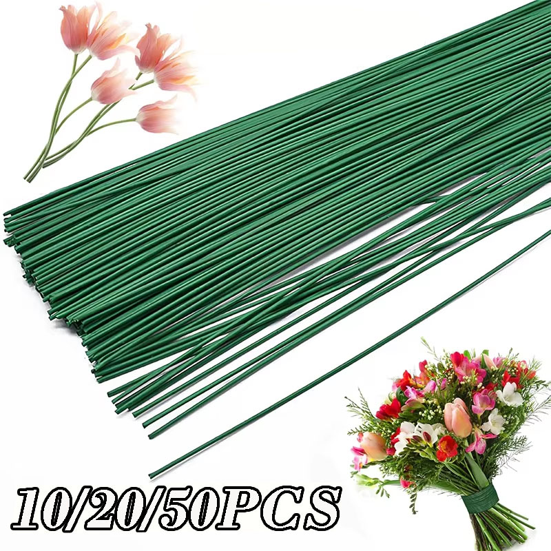 10/20/50Pcs Artificial Flower  - Wire Stem Florist recension och pris