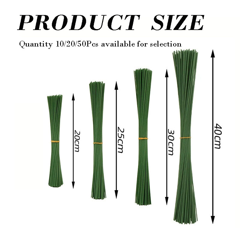 10/20/50Pcs Artificial Flower  - Wire Stem Florist recension och pris