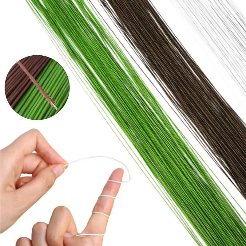 22/20 Gauge LightGreen Floral  - Wire Stem Florist recension och pris