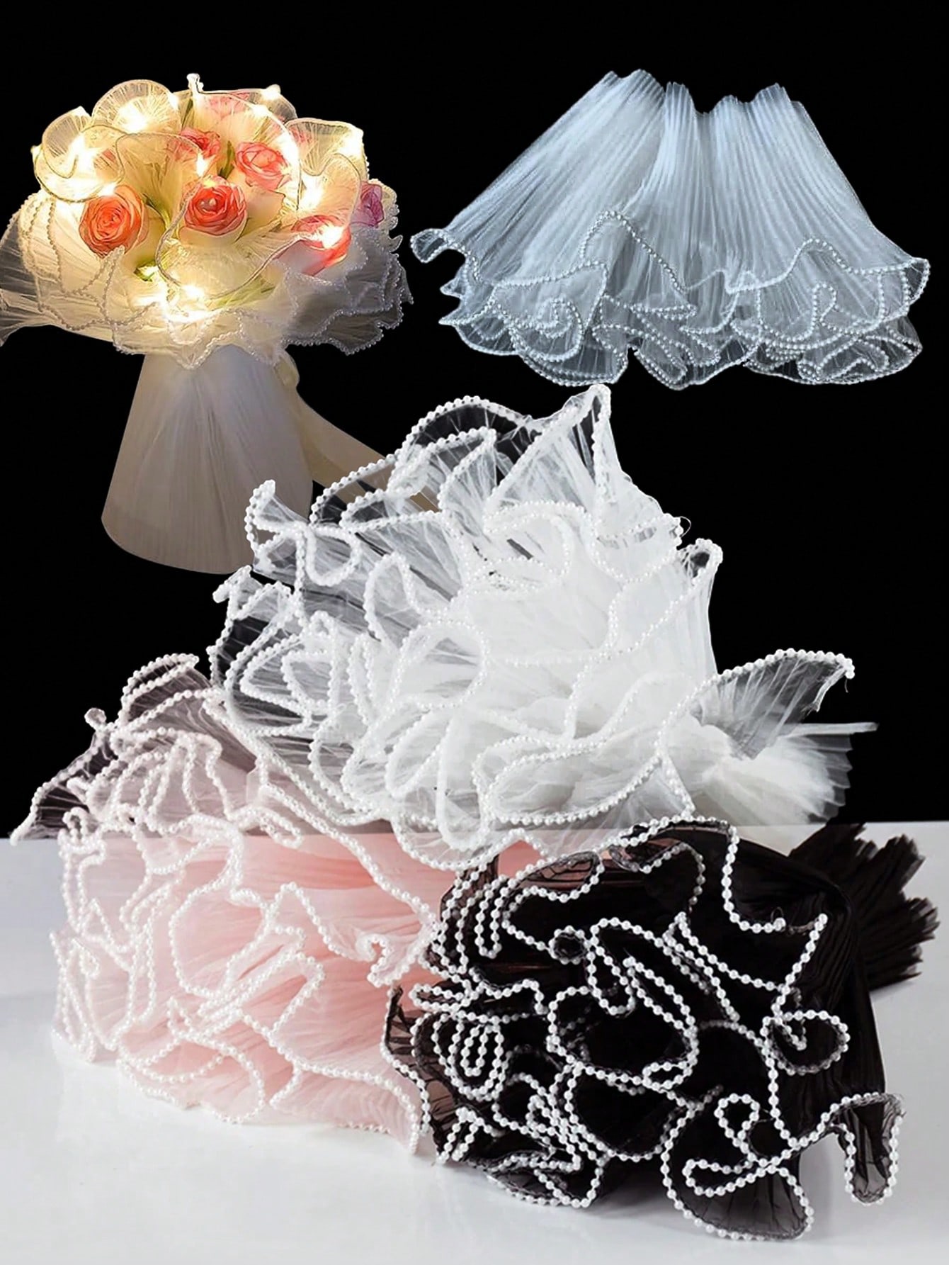 4Yards Faux Pearl Edge Flower  - Florist Flower Supply recension och pris