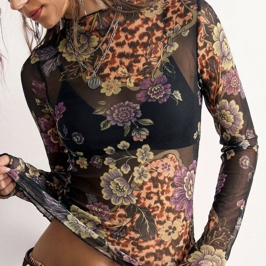 B 2026 Retro Flower Print See  - B&J Florist Supply Nyc recension och pris