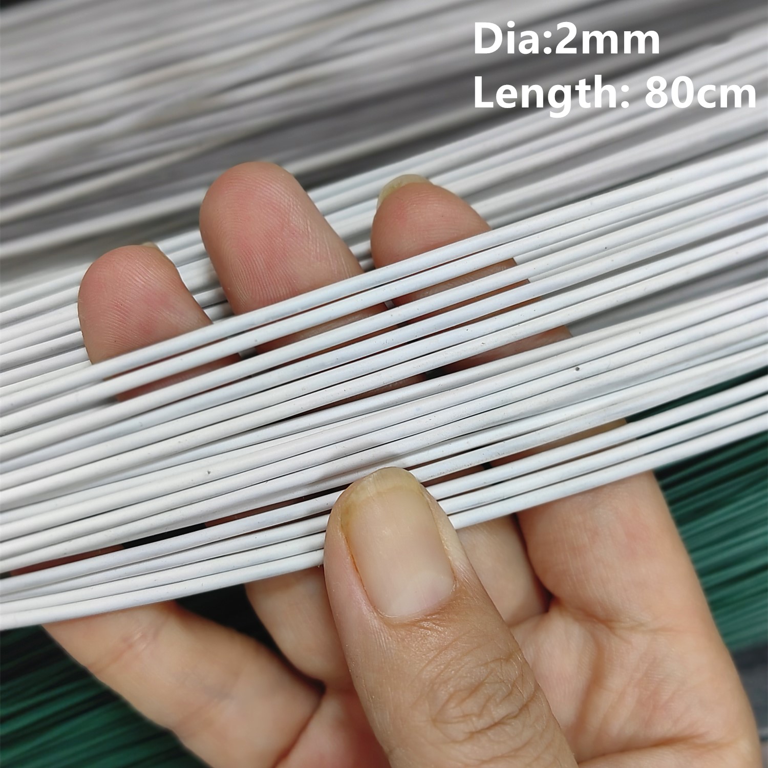 2# 2mm/1.2mm 30pcs 80cm Length - Wire Stem Florist recension och pris