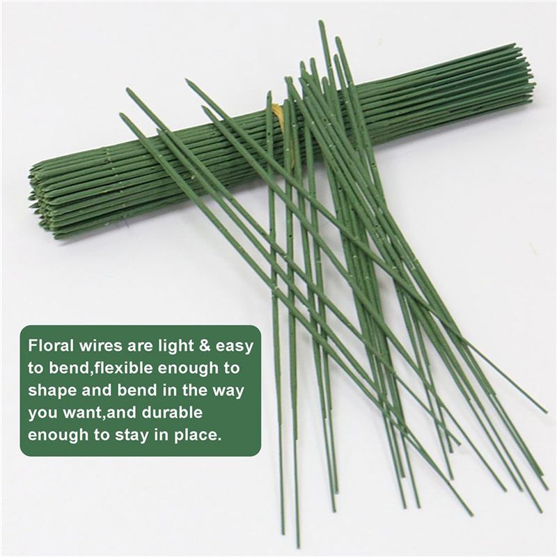 ABJN-Florist Wire, 400Pcs Plas - Wire Stem Florist recension och pris