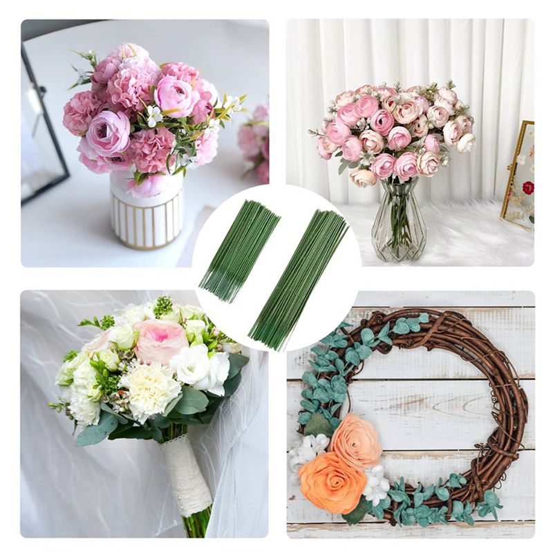 ABJN-Florist Wire, 400Pcs Plas - Wire Stem Florist recension och pris
